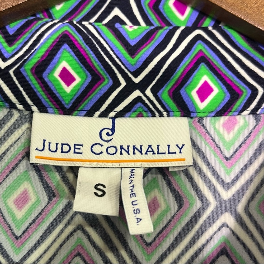 Jude Connally Multicolor Geometric Pattern Shirt … - image 5